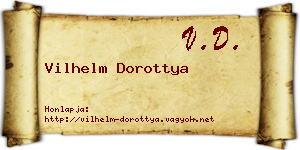 Vilhelm Dorottya névjegykártya